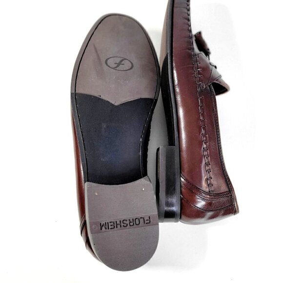 Florsheim Mens Brown Dress Tassel Loafer Men Shoes Size 10D - Picture 9 of 16